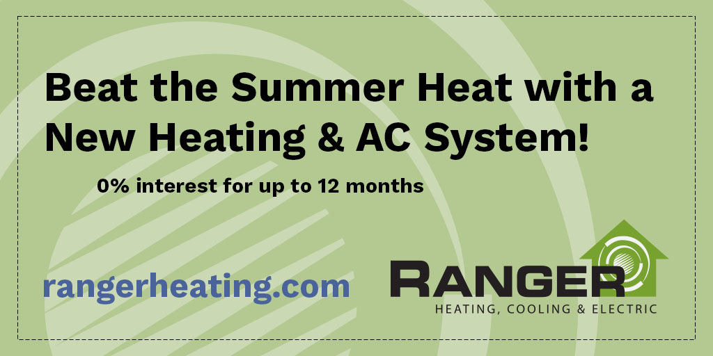 beat the summer heat with AC 0% interest for up to 12 months